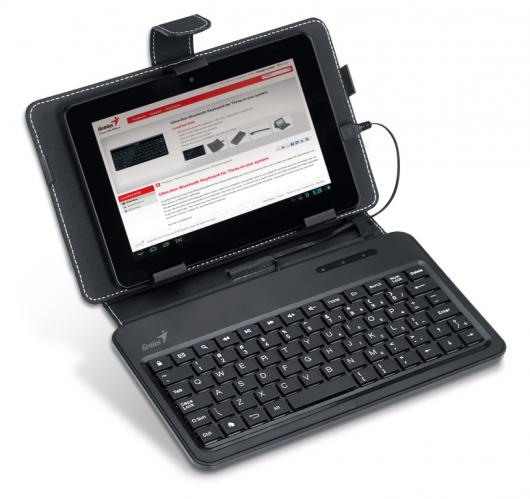 Genius LuxePad A120 – проводная клавиатура с защитой для Android-планшетов